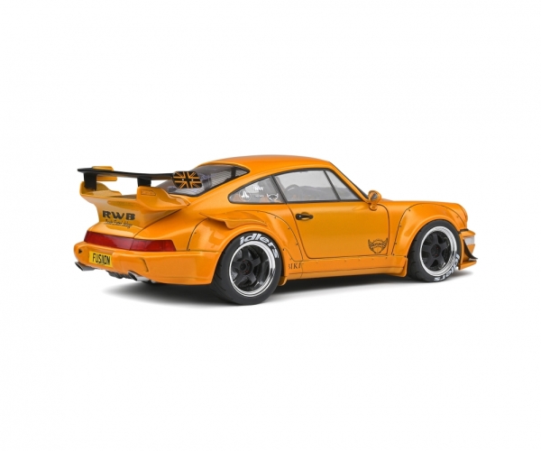 Solido 421181370 - 1:18 Porsche RWB 964 HIBIKI orange