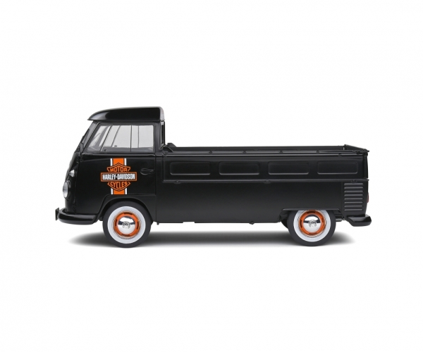 Solido 421181940 - 1:18 VW T1 Pritsche schwarz 'Harley-Davidson'
