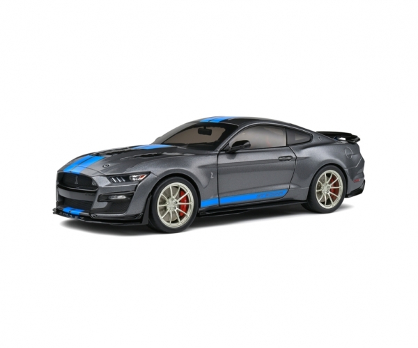 Solido 421182530 - 1:18 Ford Shelby Mustang GT500KR grau/blau