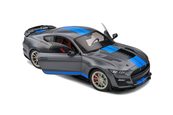 Solido 421182530 - 1:18 Ford Shelby Mustang GT500KR grau/blau