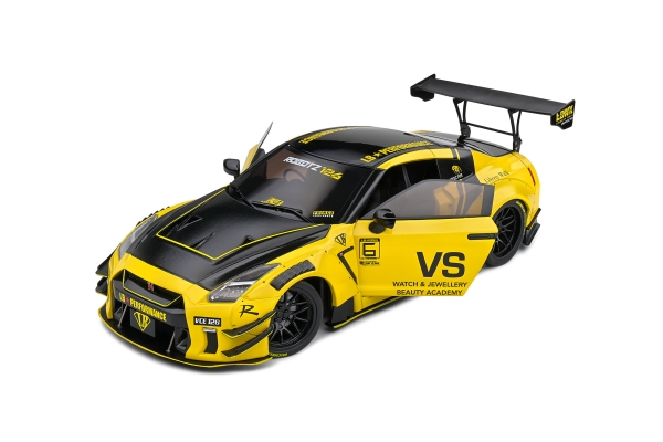 Solido 421186334 - 1:18 Nissan GT-R (R35) Liberty Walk gelb-schwarz