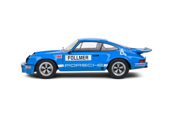 Solido 421186384 - 1:18 Porsche 911 IROC Riverside #4 Follmer 1974 blau