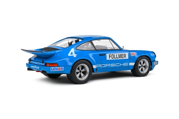 Solido 421186384 - 1:18 Porsche 911 IROC Riverside #4 Follmer 1974 blau