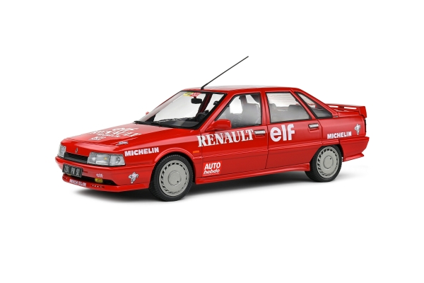 Solido 421186409 - 1:18 Renault 21 MK.1 Turbo Record de Vitesse sur Glace 1988 rot