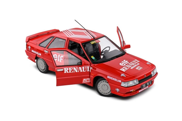 Solido 421186409 - 1:18 Renault 21 MK.1 Turbo Record de Vitesse sur Glace 1988 rot