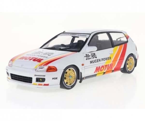 Solido 421186430 - 1:18 Honda Civic (EG6) weiß SOLIDO WORKS MUGEN RACING – 1992