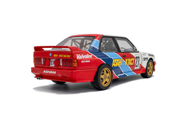 Solido 421186546 - 1:18 BMW E30 M3 JTCC – 1986, #27 KAWAMOTO /REID weiß
