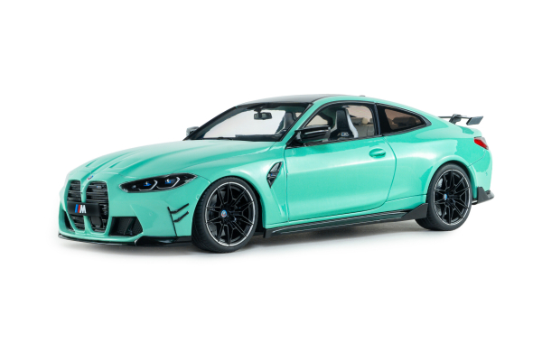 Solido 421186560 - 1:18 BMW M4 türkis Performance Parts – Solido Works Turquoise – 2025, S1814501