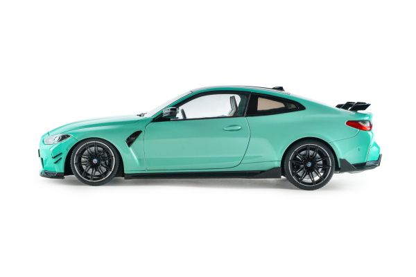 Solido 421186560 - 1:18 BMW M4 türkis Performance Parts – Solido Works Turquoise – 2025, S1814501