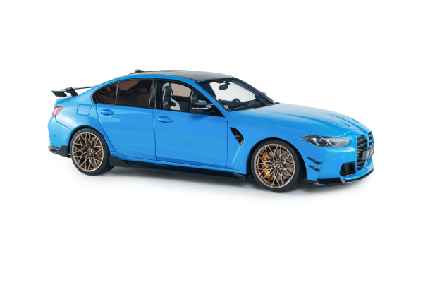 Solido 421186606 - 1:18 BMW M3 (G80) blau Performance Parts – DAYTONA BEACH BLUE – 2024