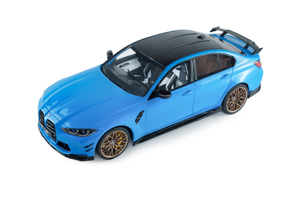 Solido 421186606 - 1:18 BMW M3 (G80) blau Performance Parts – DAYTONA BEACH BLUE – 2024