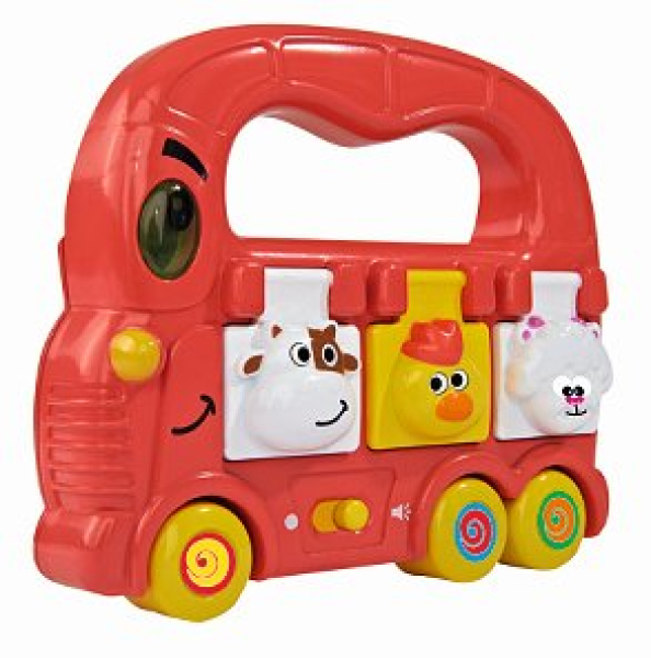 Simba 104011651 – ABC Schiebebus mit Licht & Sound