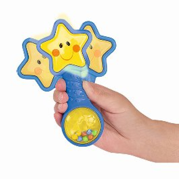 Simba 104011931 – ABC Sternenrassel mit Licht
