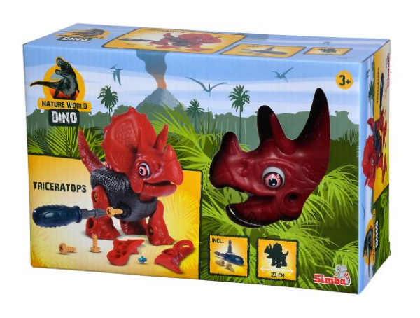 Simba 104342504 - Dinosaurier zum Zusammenbauen, 3-sortiert