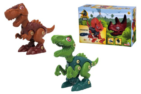 Simba 104342504 - Dinosaurier zum Zusammenbauen, 3-sortiert