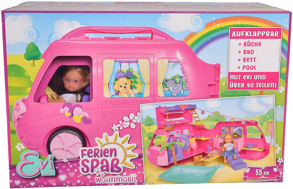 Simba 105733275 - Evi Love, Ferienspaß Wohnmobil