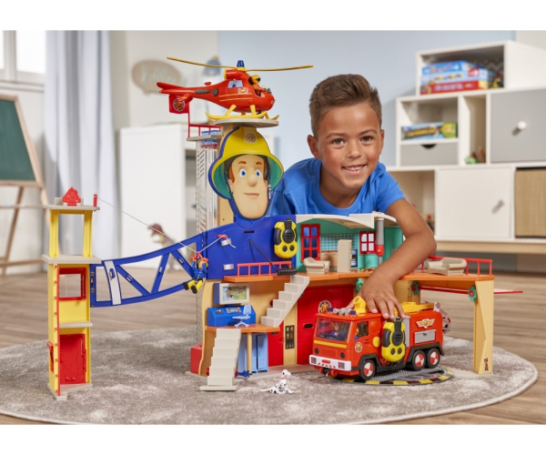 Simba 109251059 - Sam Mega-Feuerwehrstation XXL