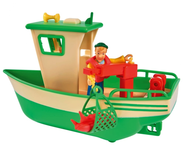 Simba 109251074 - Sam Charlies Fischerboot mit Figur