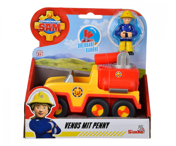 Simba 109252506 - Feuerwehrmann Sam, Venus mit Penny Figur