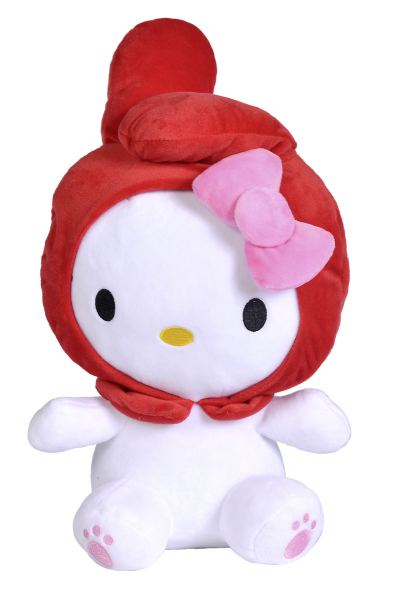 Simba 109281006 - Hello Kitty Kapuzen MyMelody Rot, Plüsch ca.30 cm