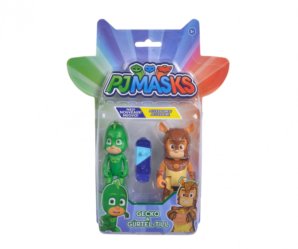 Simba 109402417 - PJ Masks Figuren Set Gecko + Gürtel-Till