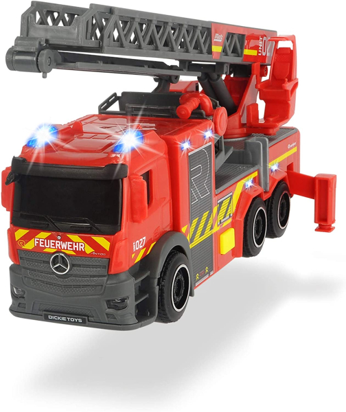 Dickie 203714011 - Feuerwehr Drehleiter, ca. 23 cm
