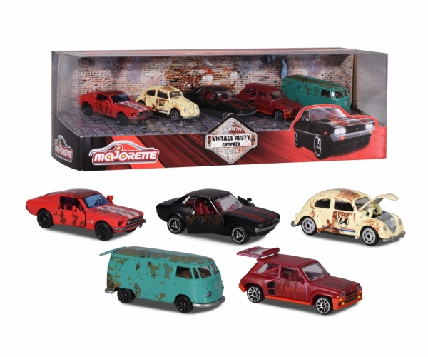 Majorette 212052012 - Vintage 5 Pieces Giftpack Rusty