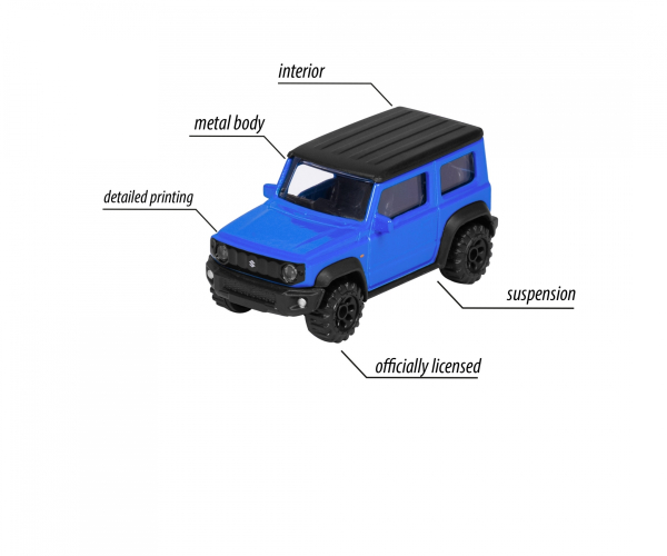 Majorette 212053051Q06 - Street Cars Suzuki Jimny, blau