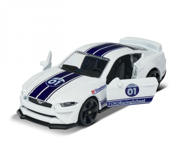 Majorette 212084009Q15 - Racing Ford Mustang GT + Sammelkarte