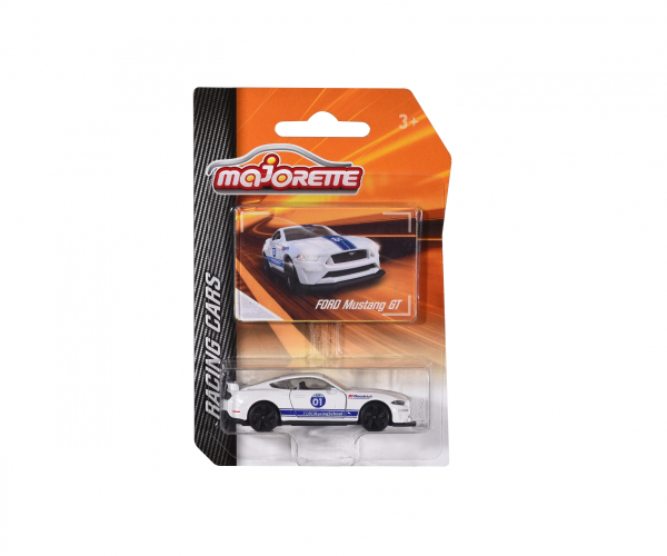 Majorette 212084009Q15 - Racing Ford Mustang GT + Sammelkarte