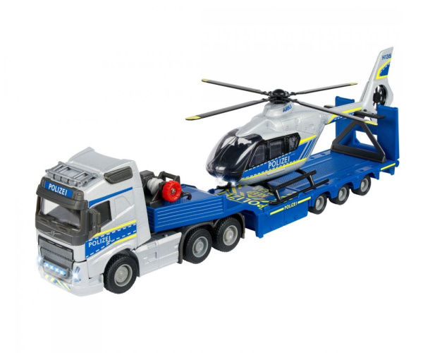 Majorette 213716000 - Volvo Truck + Airbus Police