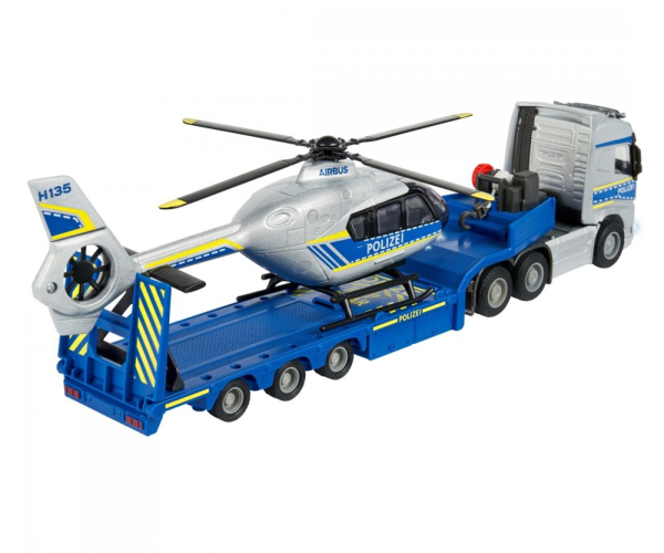 Majorette 213716000 - Volvo Truck + Airbus Police