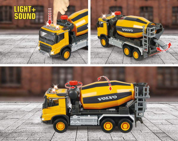 Majorette 213723002 - Volvo Truck Cement Mixer
