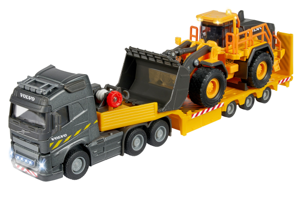 Majorette 213726000 - Volvo Truck + Wheel Loader