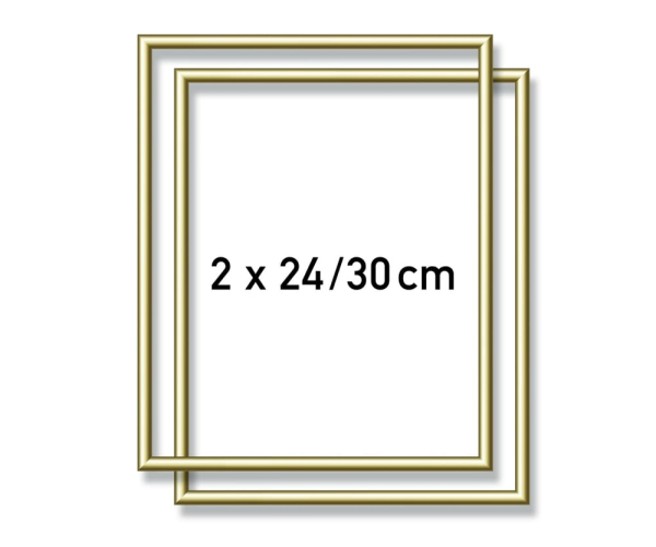 Schipper 605200762 - 2x Alurahmen Gold 24 x 30 cm