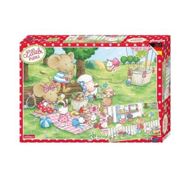 Noris 606038056 - Lillebi - Puzzle 2x24 tlg. ''Picknick''