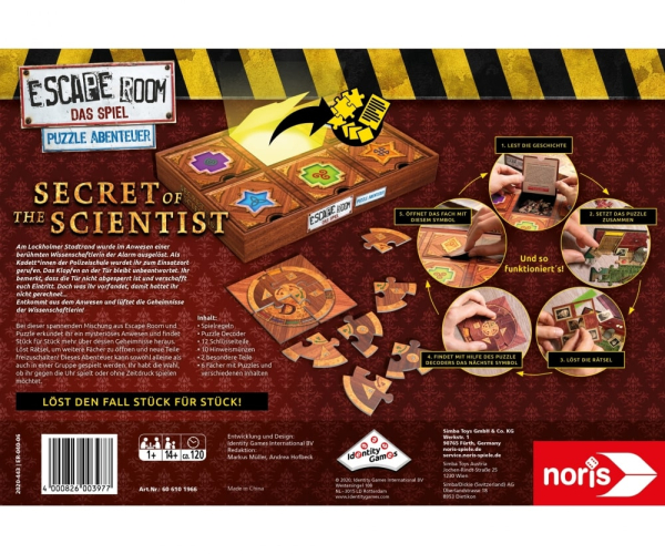 NORIS 606101966 - Escape Room Das Spiel Puzzle Abenteuer