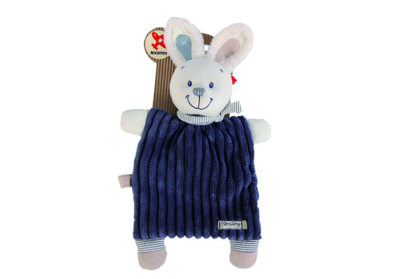 Nicotoy 6305790753 - Baby Schmusetuch Jeans Hase