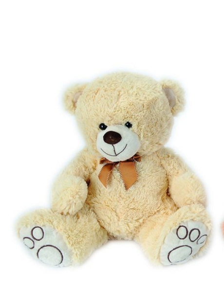 Nicotoy 6305810764 - Plüsch Bär sitzend hellbeige, ca. 40cm