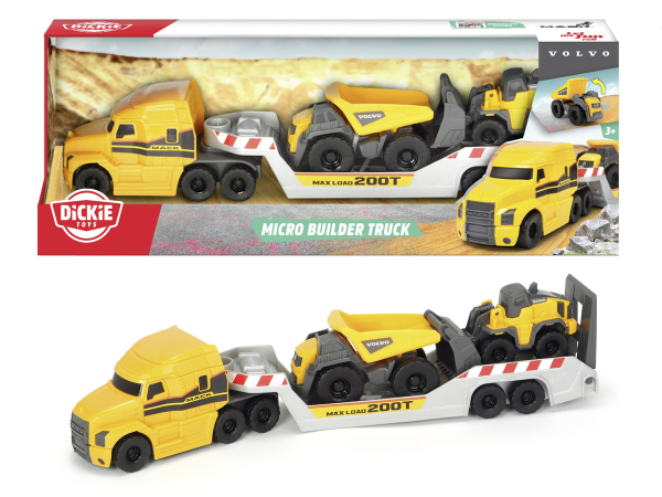 Dickie 203725005 - Construction - Mack/Volvo Micro Builder Truck