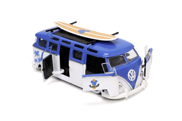 Jada 253075001 - 1:24 Mickey Mouse & Volkswagen T1 Bus mit Figur