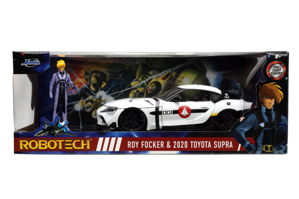 Jada 253255052 - 1:24 Robotech R. Fokker ´20 Toyota Supra mit Figur