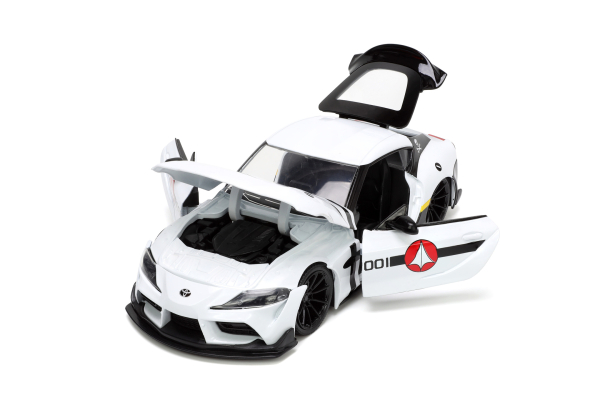 Jada 253255052 - 1:24 Robotech R. Fokker ´20 Toyota Supra mit Figur