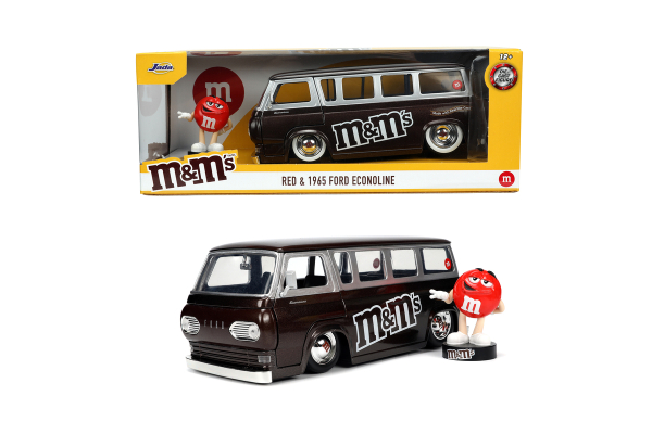 Jada 253255065 - 1:24 M&Ms Red 1965 Ford Econoline Van