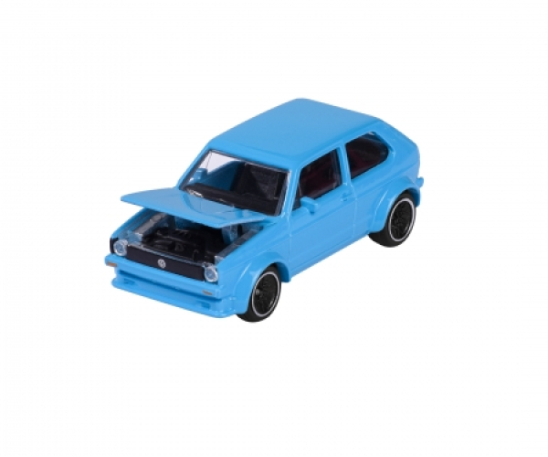 Majorette 212052010Q12 - Vintage VW Golf MK1, blau