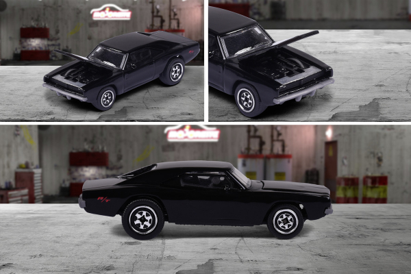 Majorette 212052010Q10 - Vintage Dodge Charger R/T, schwarz