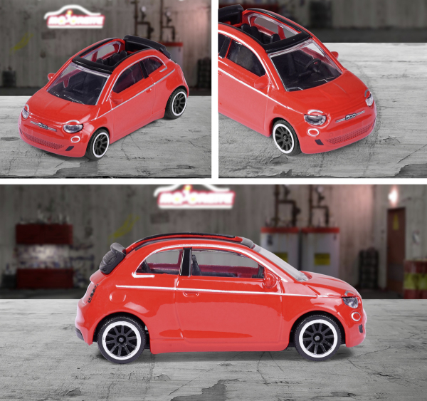 Majorette 212053051Q08 -Street Cars Fiat 500 Icon, rot