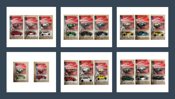 Majorette 212053052 - Premium Cars Assortment 1:64 - komplettes 17er Set