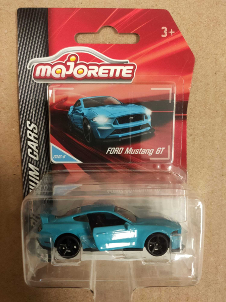 Majorette 212053052 - Premium Cars Ford Mustang GT hellblau