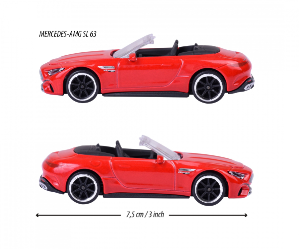 Majorette 212053052Q36 - Premium Cars Mercedes-AMG SL, rot